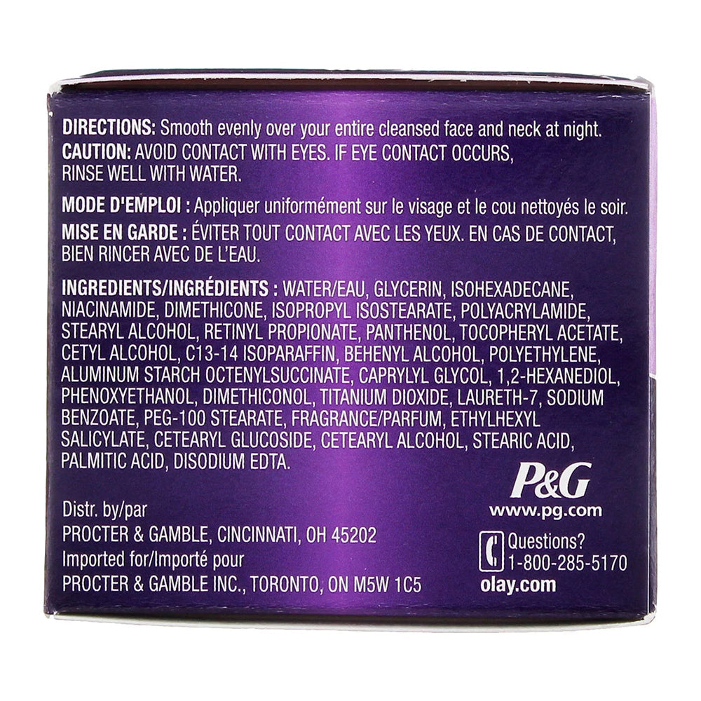 Olay Age Defying Anti-Wrinkle Replenishing Night Cream - 2 Oz