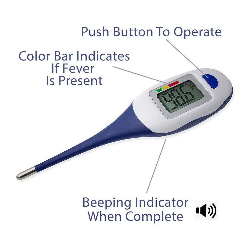 Apex Large Face Lcd Fast Read Digital Thermometer For Adults And Children