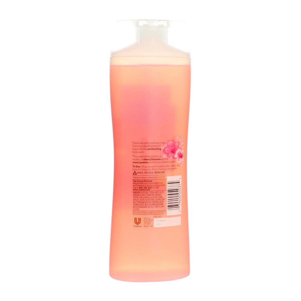 Suave Naturals Indulgent Body Wash, Wild Cherry Blossom - 12 Oz