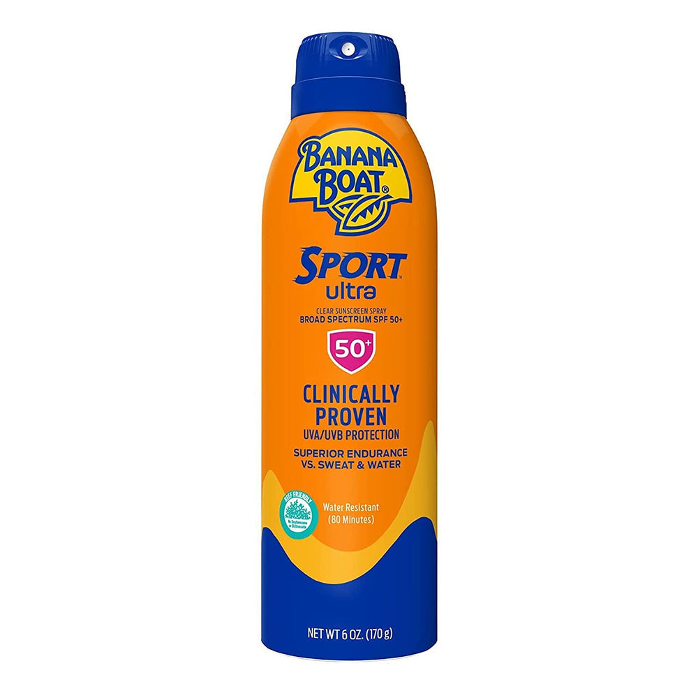 Banana Boat Ultra Sport Clear Sunscreen Spray Spf 50+, 6 Oz