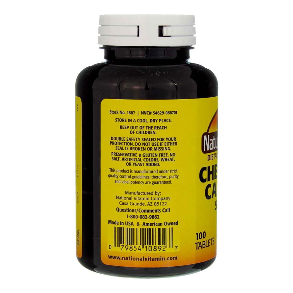 Nature'S Blend Calcium Chewable Bavarian Cream 500 Mg 100 Tabs