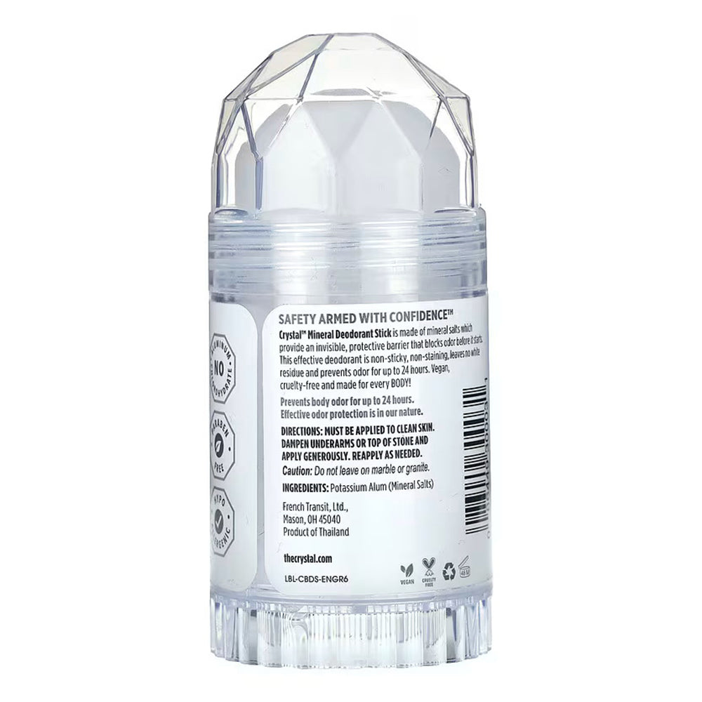 Crystal Deodorant Stick (30003), Unscented, 4.25 Ounce