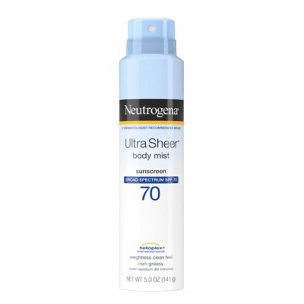 Neutrogena Ultra Sheer Lightweight Sunscreen Spray, Spf 70 - 5.0 Oz