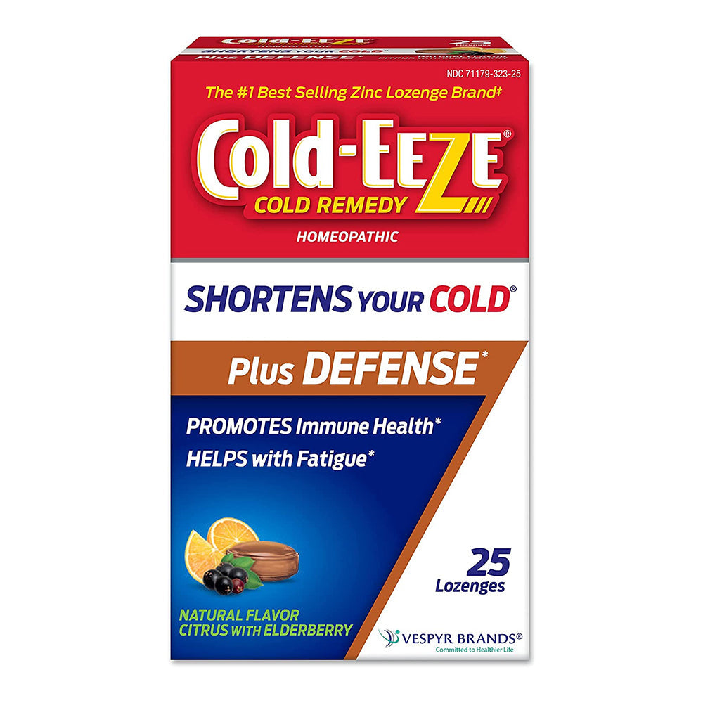 Cold-Eeze Plus Defense Citrus With Elderberry Lozenges - 25Ct