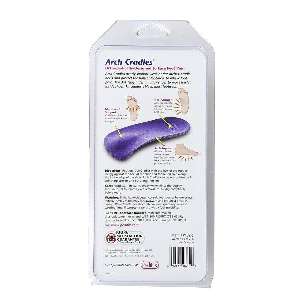 Pedifix Arch Cradles, Small Women'S 7-8, Men'S 6