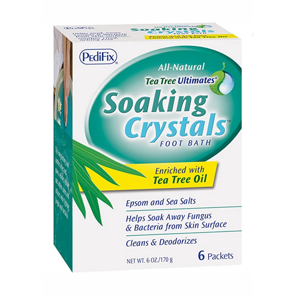 Pedifix Tea Tree Ultimates Soaking Crystals Foot Bath 6 Packets, 1 Ounce1