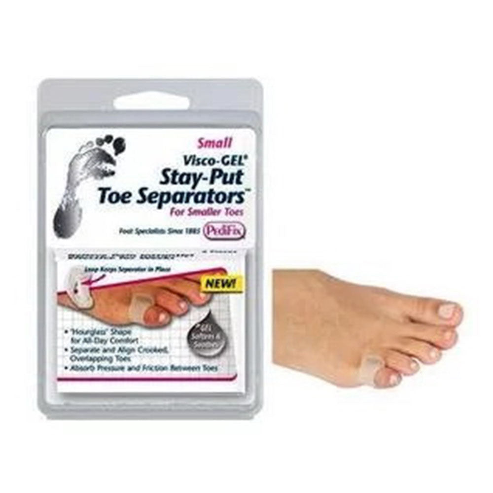 Pedifix Visco Gel Stay Put Toe Separator, 2 Count