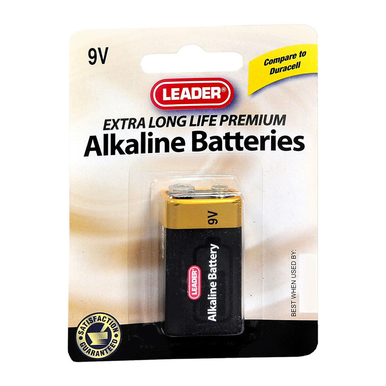 Leader Battery Alkaline 9 Volt - 1 Ea