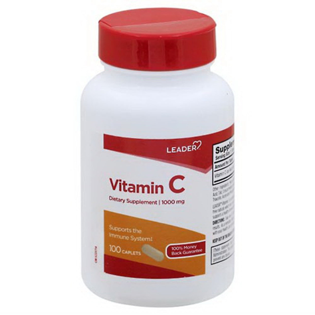 Leader Vitamin C Dietary Supplement 1000 Mg Caplets - 100 Ea
