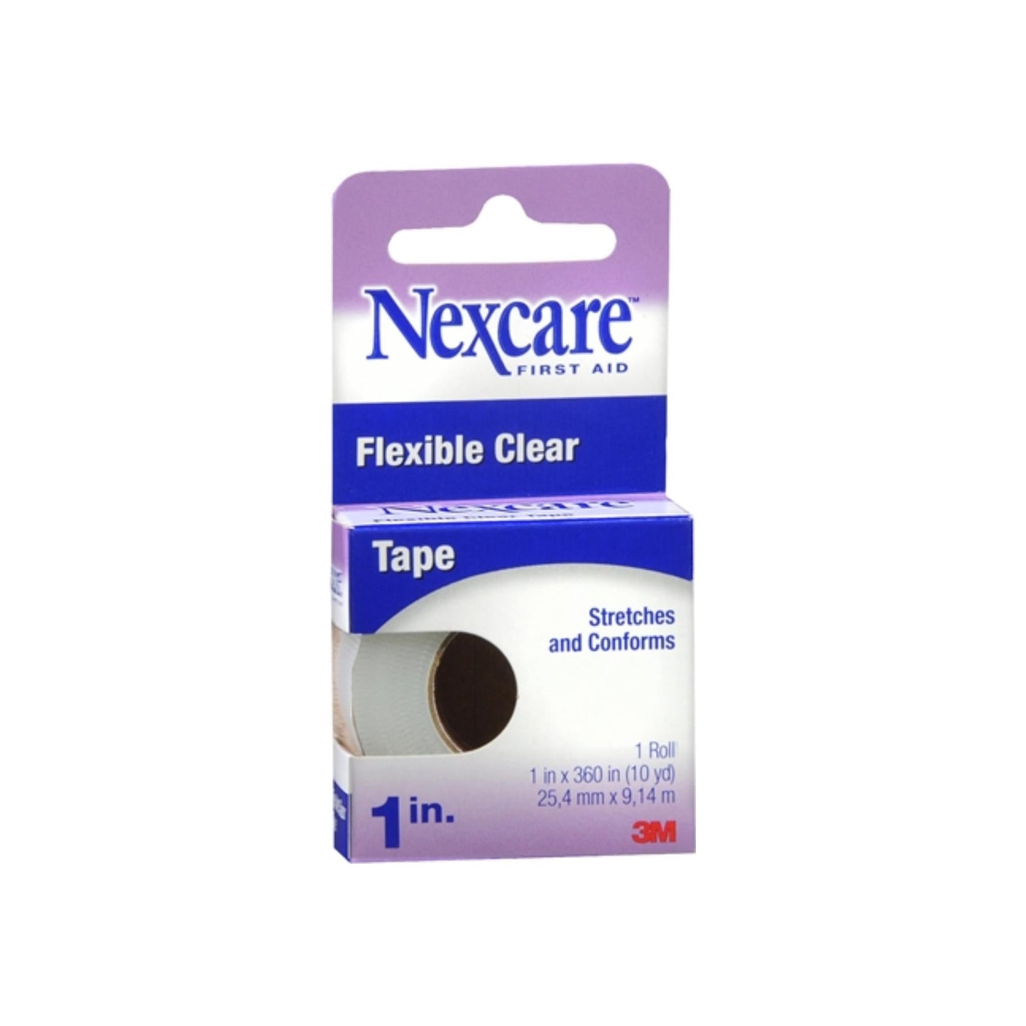 Nexcare Flexible Clear Tape 1 Inch 10 Yards