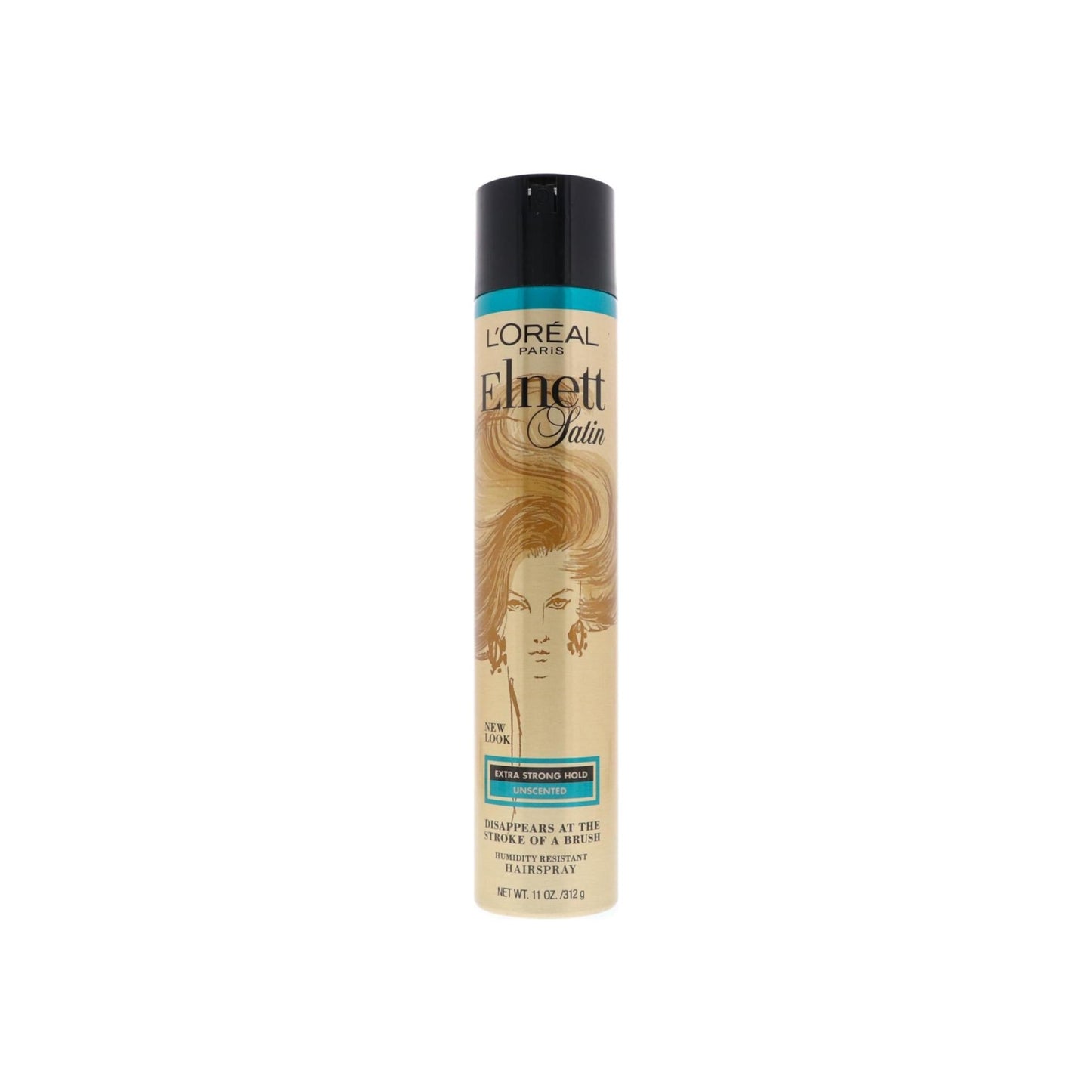 L'Oreal Elnett Satin Hairspray Extra Strong Hold Unscented 11 Oz