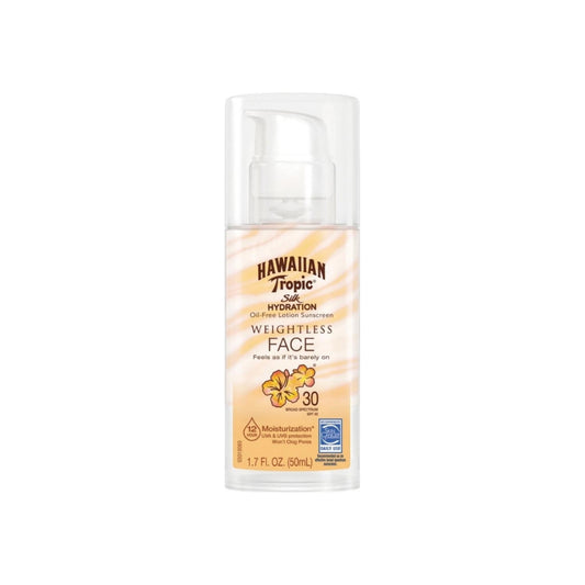 Hawaiian Tropic Silk Hydration Face Lotion Sunscreen Spf 30 1.7 Oz