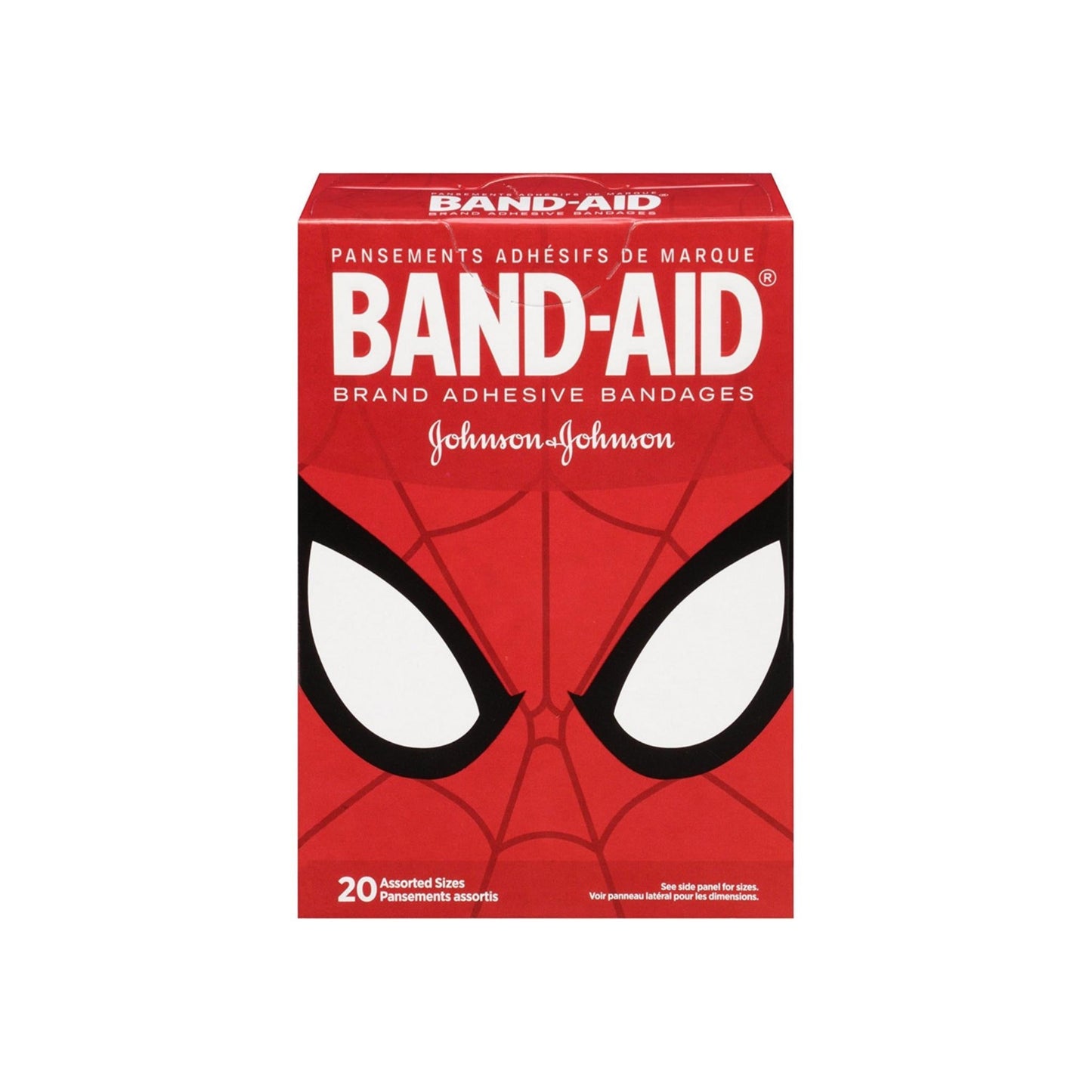 Band-Aid Marvel Spiderman Adhesive Bandages, Assorted Sizes 20 Ea