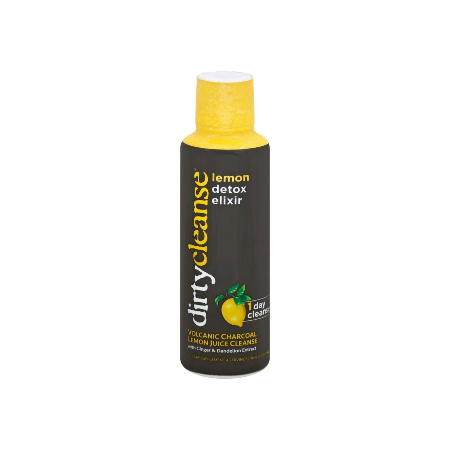 Dirty Cleanse Volcanic Charcoal Lemon Juice Cleanse 16 Oz