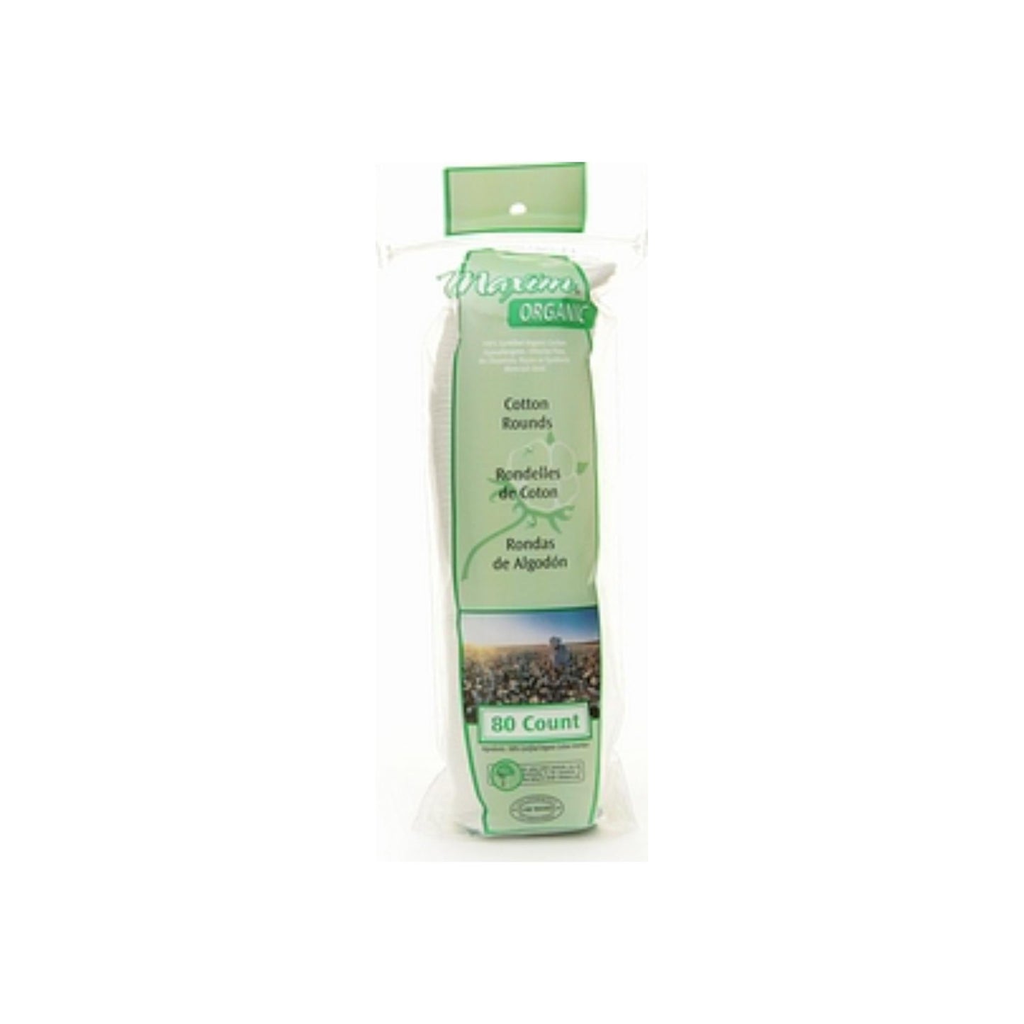 Maxim Hygiene Products Organic Cotton Rounds 80 Ea