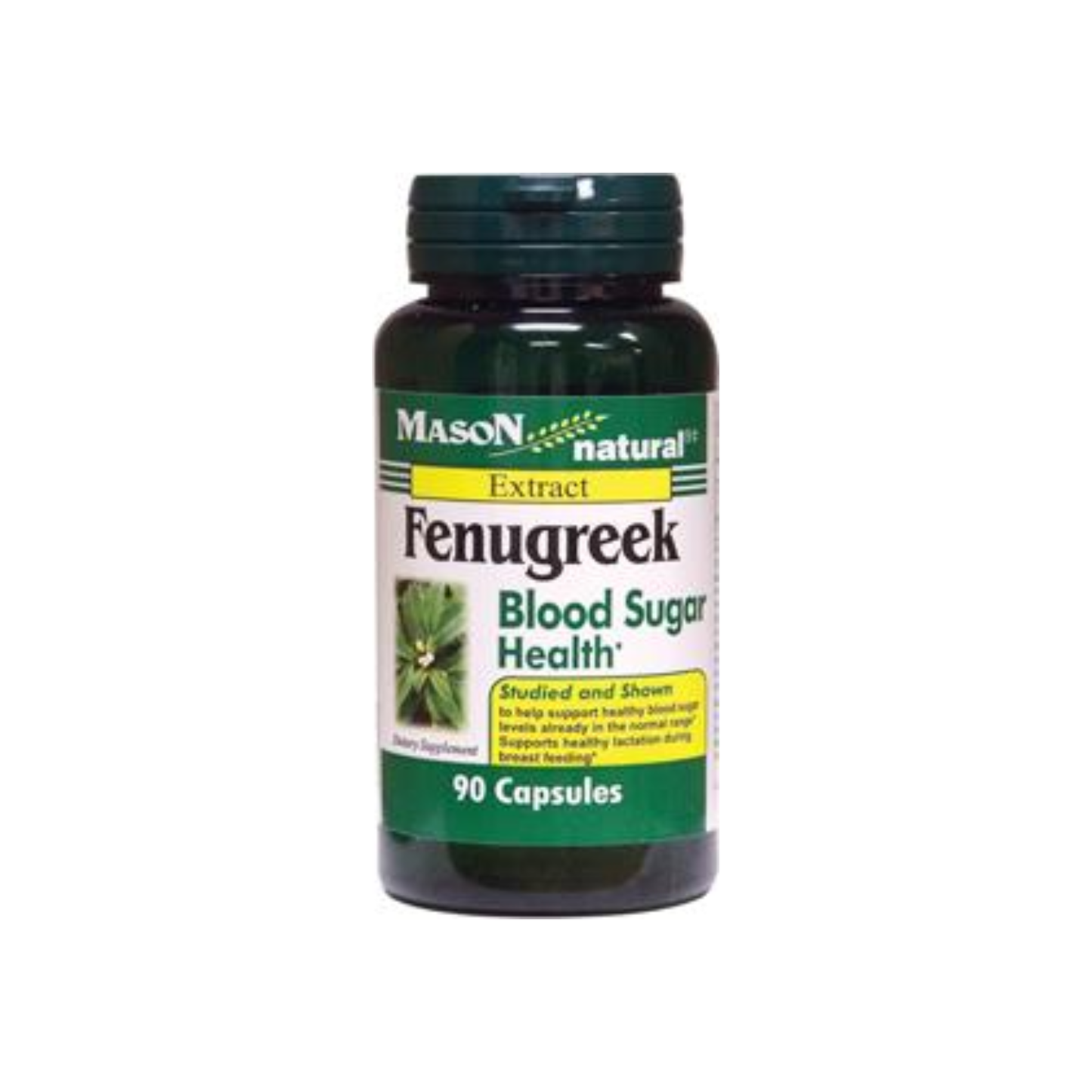 Mason Natural Fenugreek Blood Sugar Health CareCapsules - 90 Ea