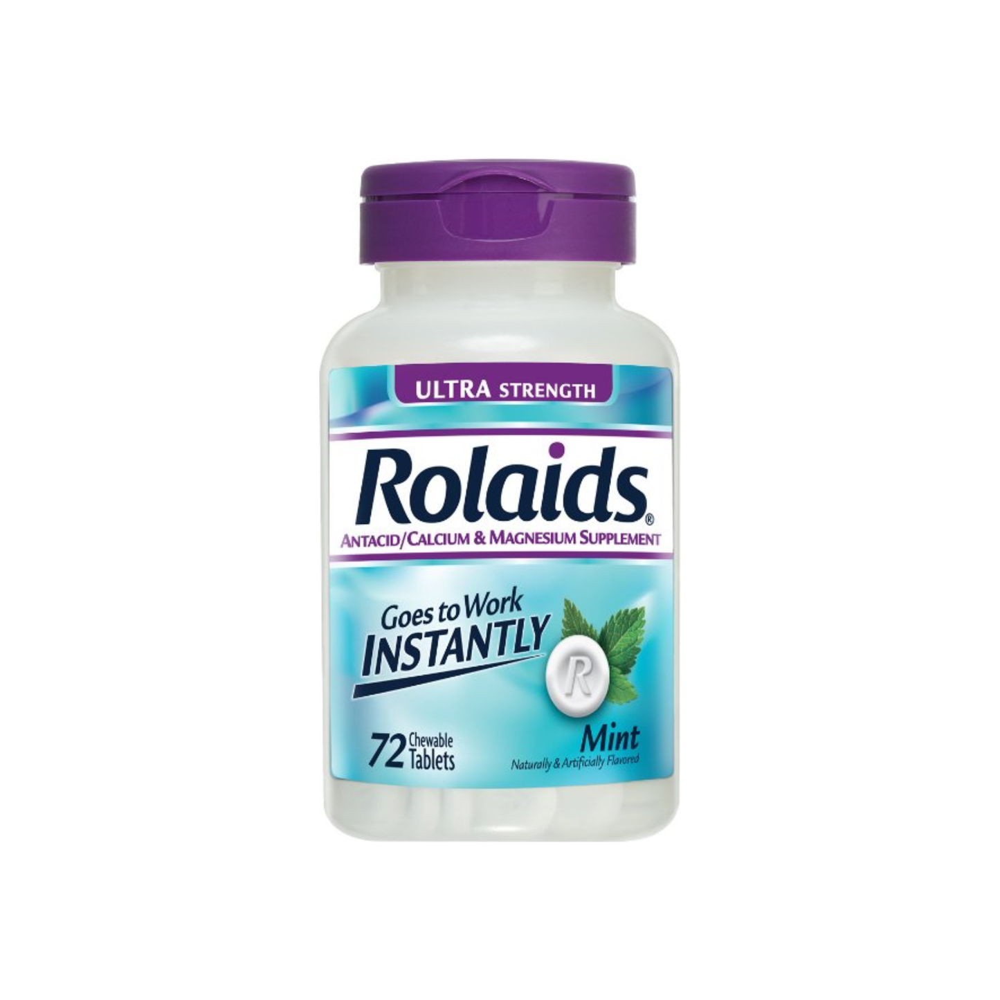 Rolaids Ultra Strength Tablets, Mint 72 Ea