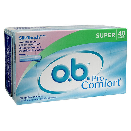 O.B. Pro Comfort Tampons, Super 40 Ea