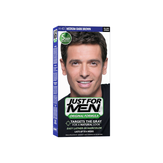 Just For Men Hair Color H-40 Medium Dark-Brown 1 Ea