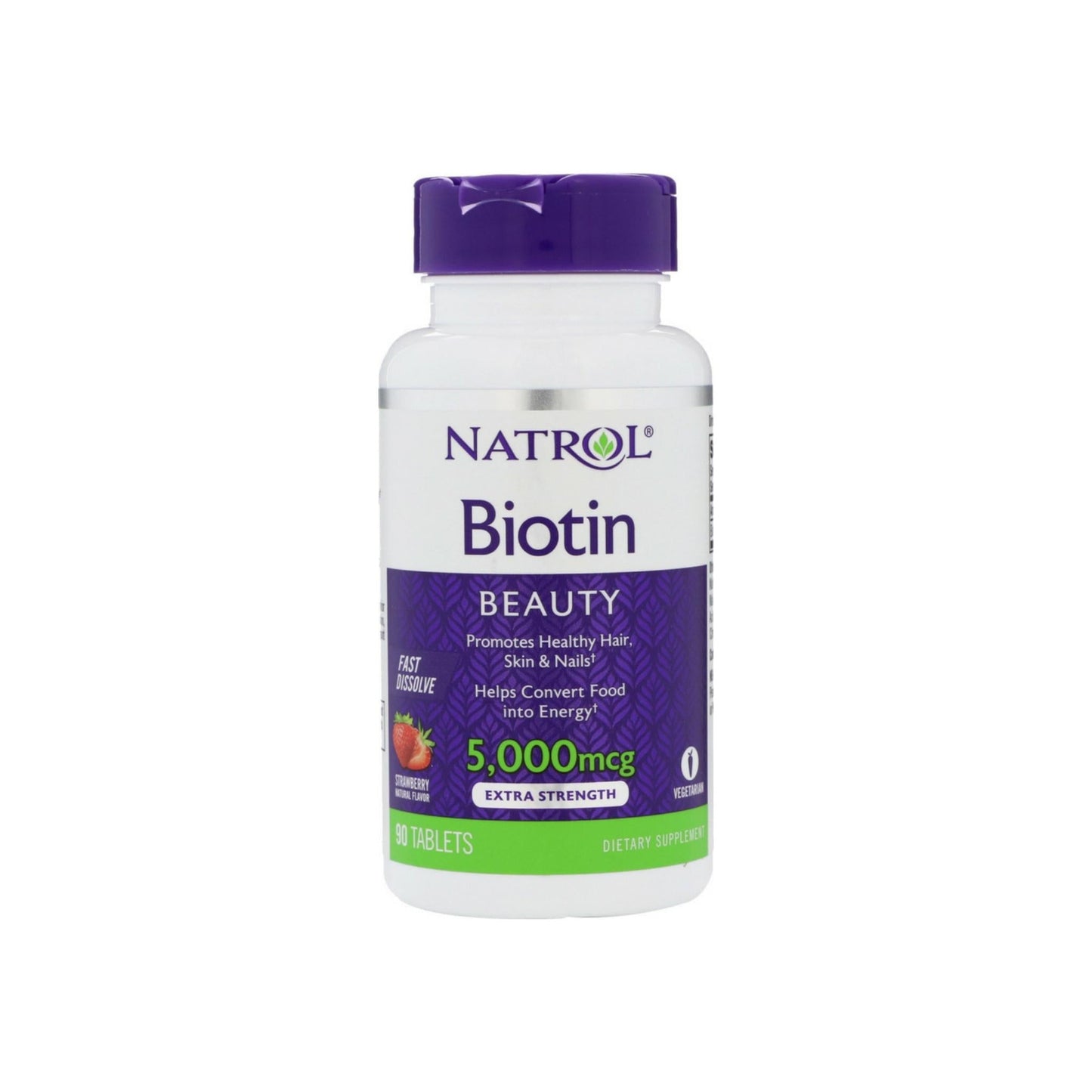 Natrol Biotin 5,000Mcg Fast Dissolve, 90 Tablets