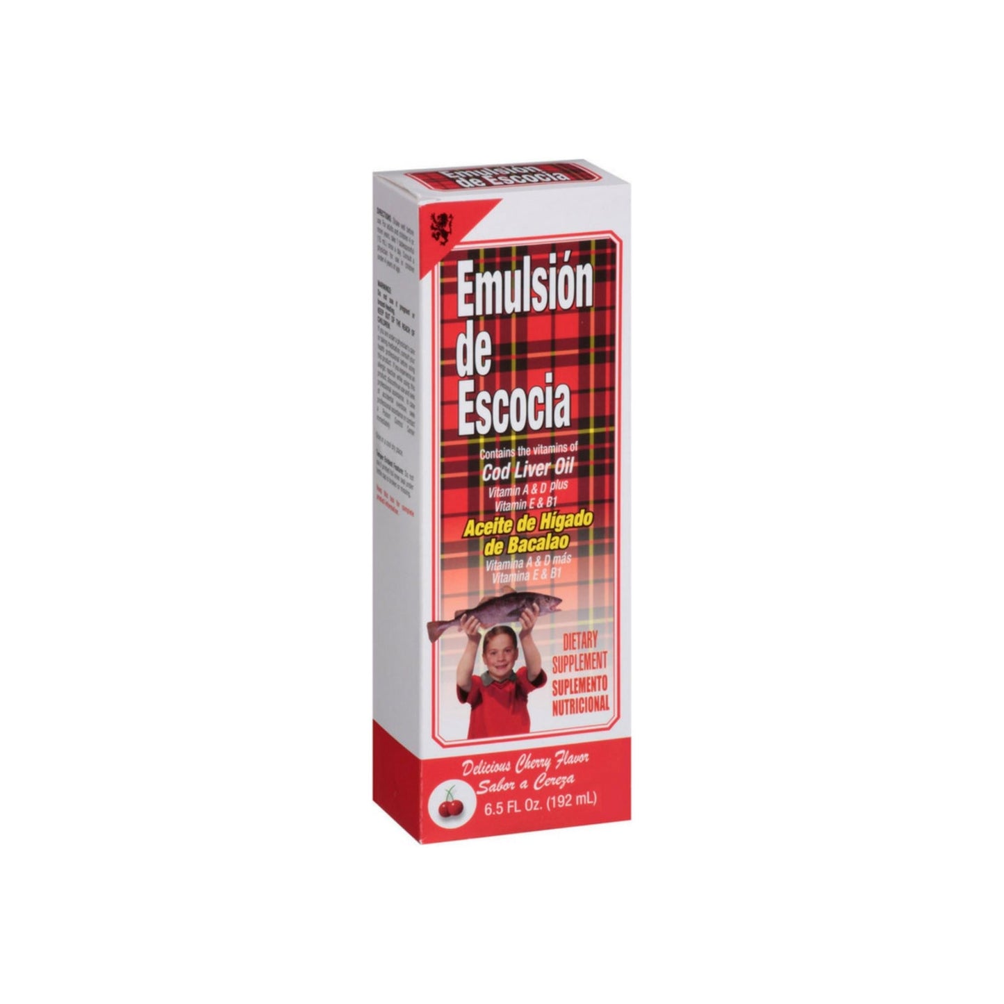 Emulsion De Escocia Cod Liver Oil , Cherry 6.5 Oz