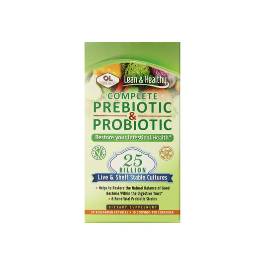 Olympian Labs Lean & Healthy Complete Prebiotic And Probiotic Supplement 30 Ea