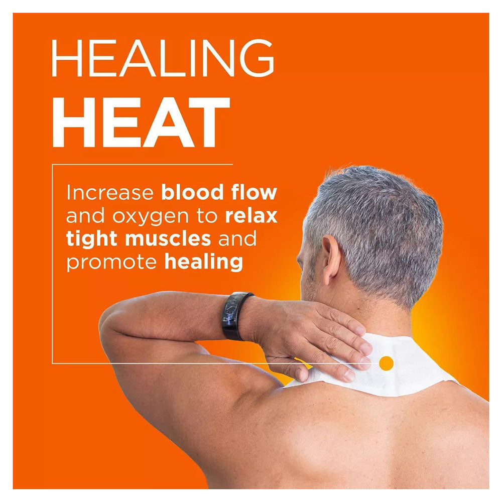 Thermacare Neck Pain Therapy, Shoulder, And Wrist Pain Relief Patches, Heat Wraps, 4 Count