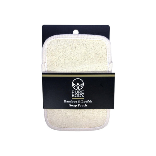 Pure Body Bamboo & Loofah Soap Pouch 1 Ea