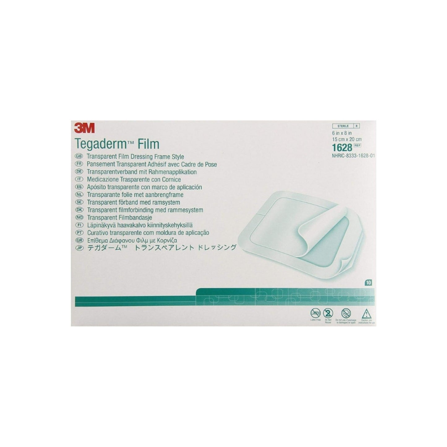 3M Tegaderm Transparent Film Dressing - 6X8" - 1 Ea