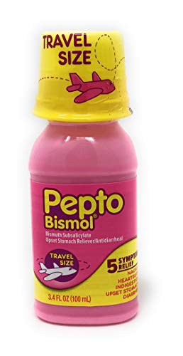 Pepto Bismol Liquid - 3.4 Oz Travel Size