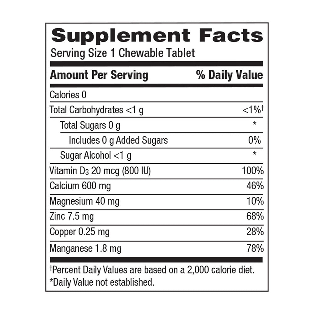 Caltrate Calcium And Vitamin D3 600 D Plus Minerals, Chewable Tablets - 90 Ea