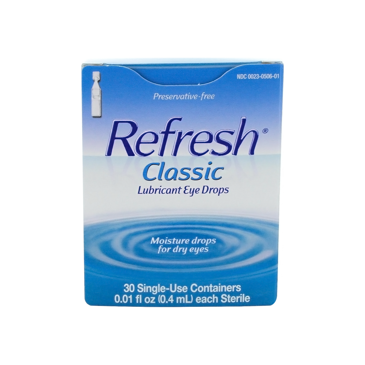 Refresh Classic Lubricant Eye Drops Single-Use Containers 30 Each