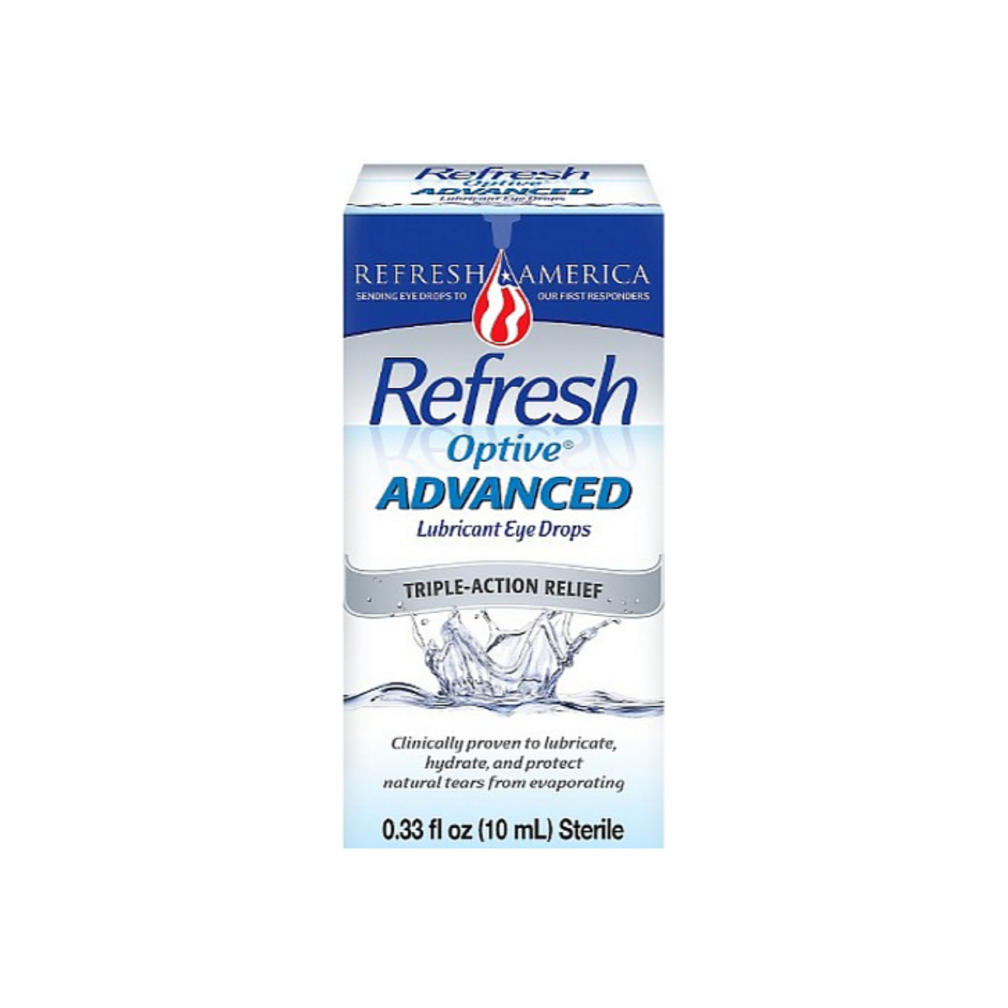 Refresh Optive Advanced Lubricant Eye Drops 10 Ml 0.33 Fl Oz