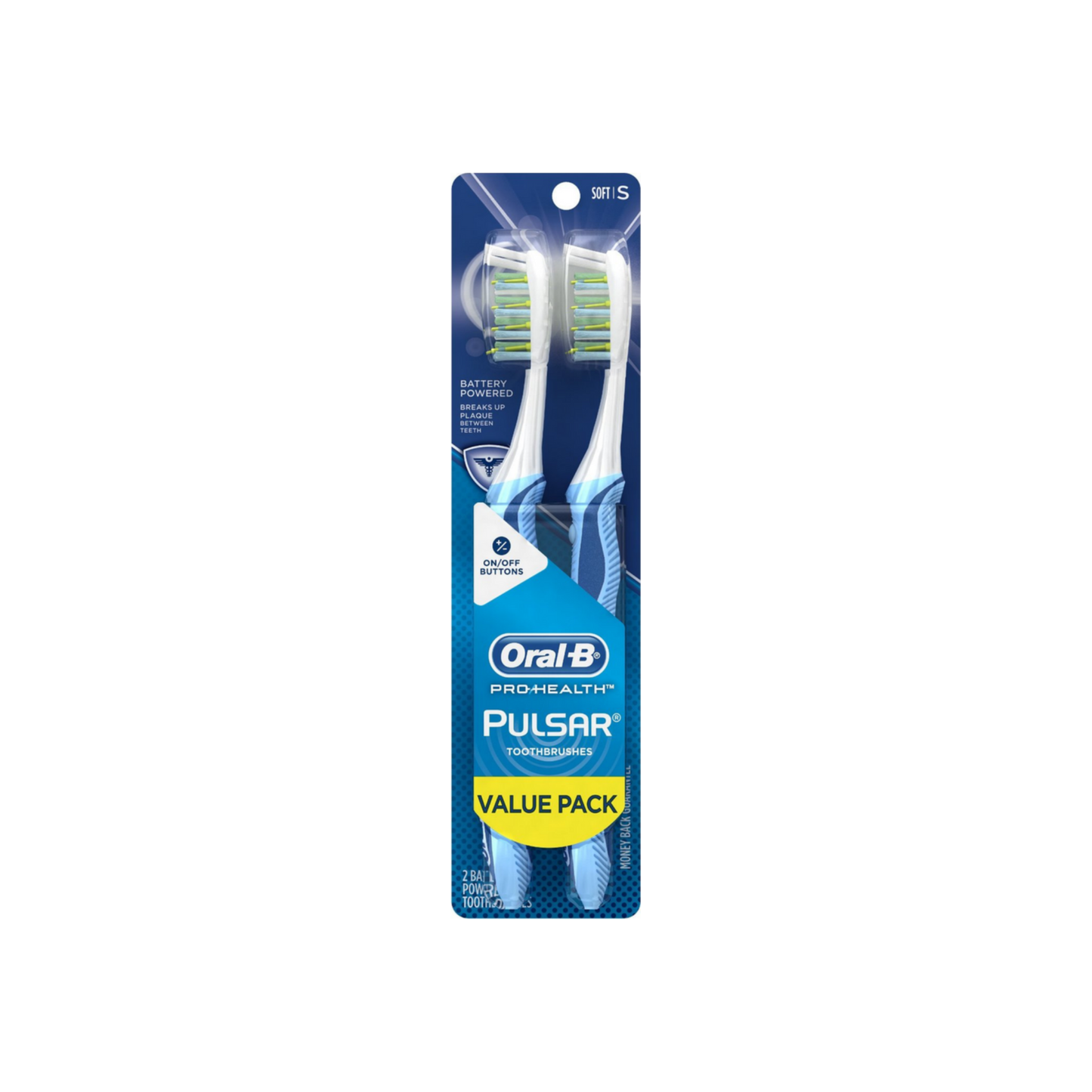 Oral-B Pro-Health CarePulsar Soft Toothbrush, Value Pack 2 Ea