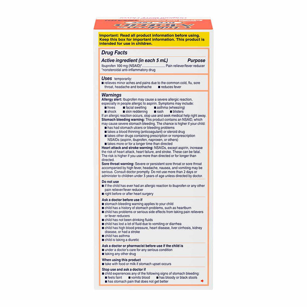 Children'S Motrin Fever And Pain Reducer Ibuprofen Berry Flavor - 8 Oz