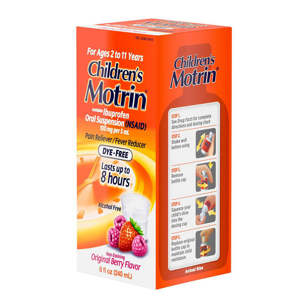 Children'S Motrin Fever And Pain Reducer Ibuprofen Berry Flavor - 8 Oz