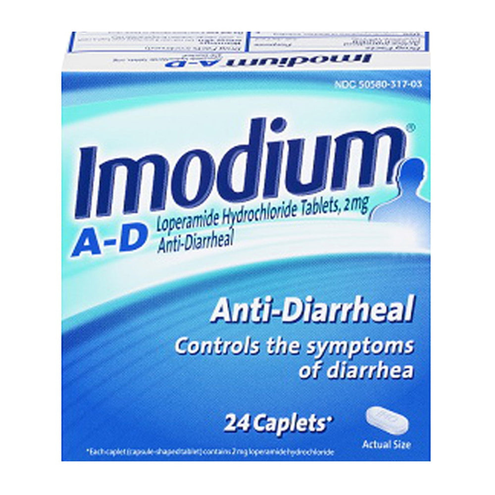 Imodium A-D Anti-Diarrheal Caplets 24 Ea