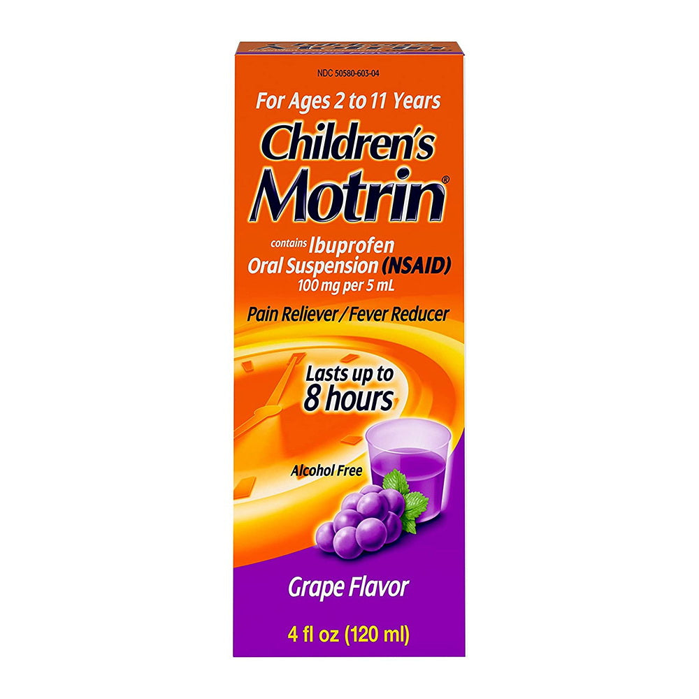 Motrin Children'S Oral Suspension Grape 4 Oz