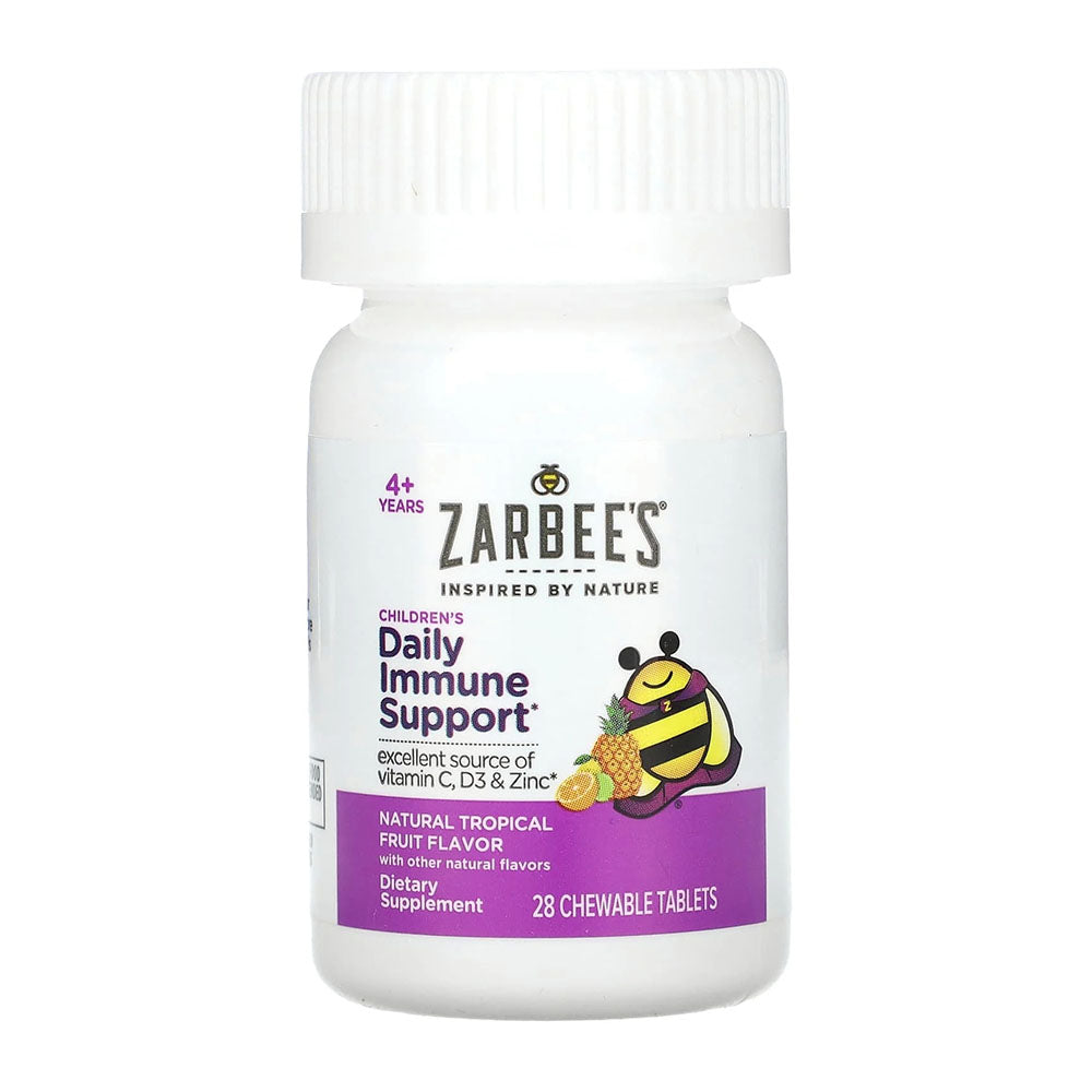 Zarbee'S Kids Immune Support, Vitamin C, D & Zinc Daily Immunity Vitamins For Children ,28 Ct