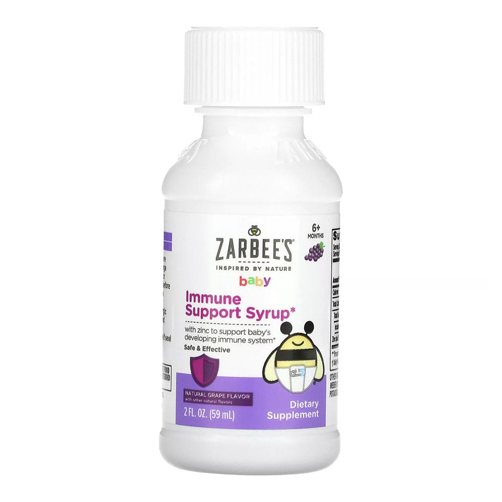Zarbee'S Baby Immune Support Syrup With Zinc, Baby & Toddler Vitamins 6 Months+, 2 Oz