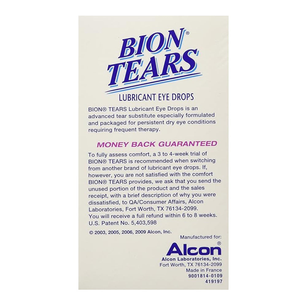 Bion Tears Single-Use Vials Sterile Lubricant Eye Drops - 28 Ea