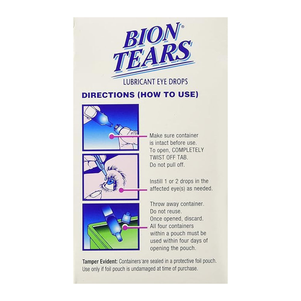 Bion Tears Single-Use Vials Sterile Lubricant Eye Drops - 28 Ea