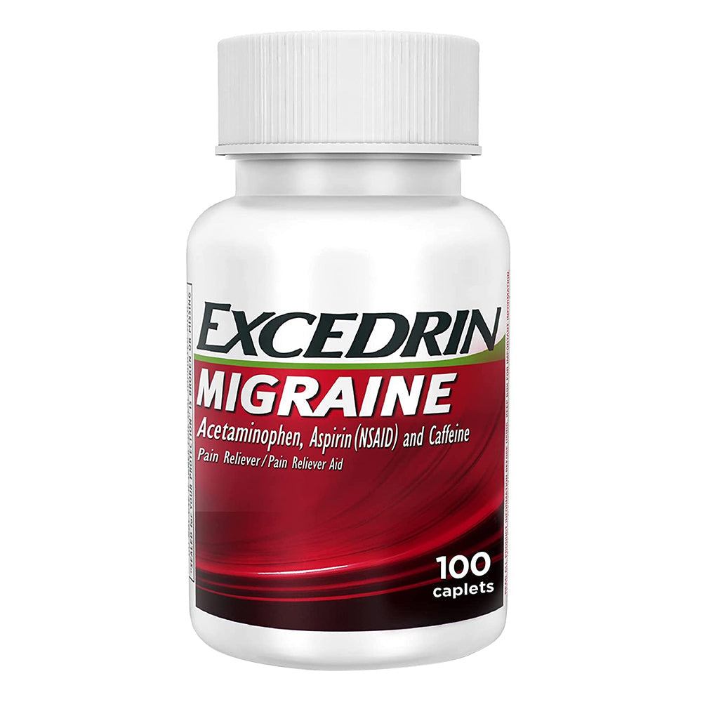 Excedrin Migraine Pain Relief Caplets For Migraine Relief - 100 Count