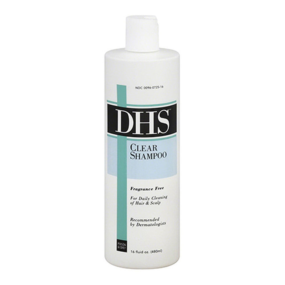 Dhs Clear Hair Shampoo For Daily Cleaning Of Hair And Scalp, Fragrance Free - 16 Oz
