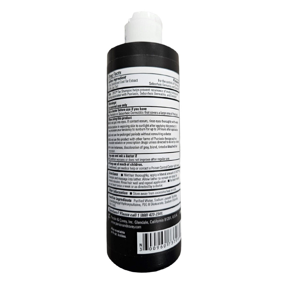 Dhs Solublized Coal Tar Extract Fragrance Free Shampoo - 8 Oz