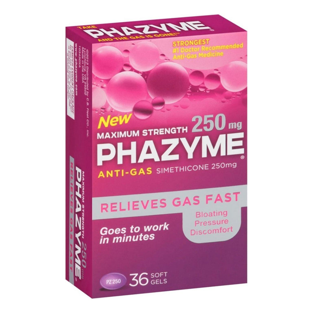 Phazyme Maximum Strength Softgels, 36 Ea