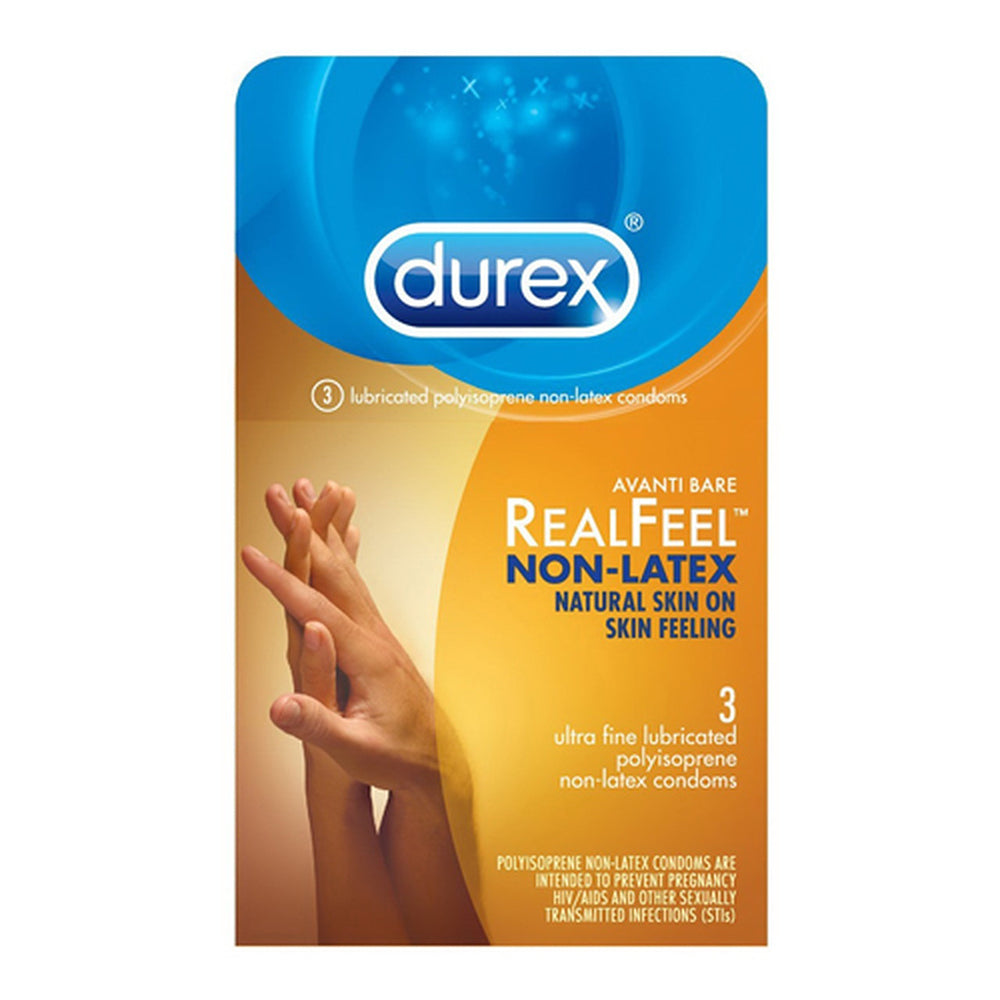 Durex Avanti Bare Realfeel Non-Latex Condom, 3 Count