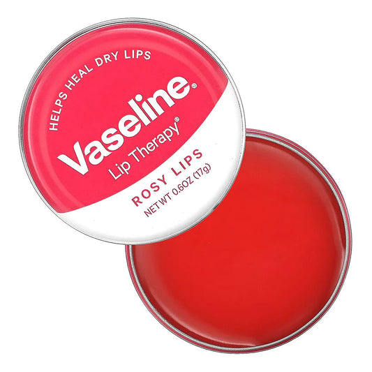 Vaseline Lip Therapy Lip Balm, Rosy Lips 0.6 Oz