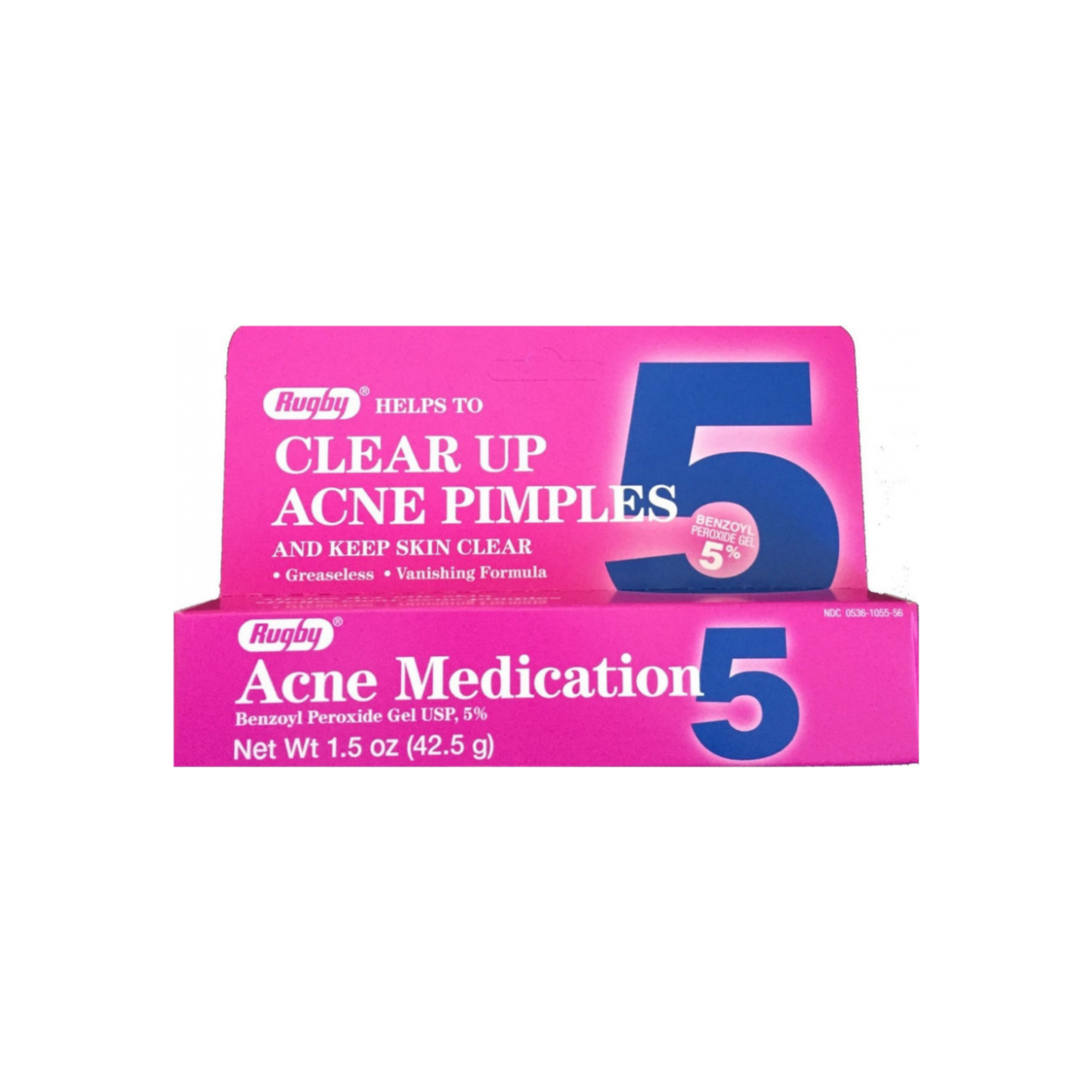 Rugby Acne Medication Benzoyl Peroxide Gel 5 % 1.5 Oz