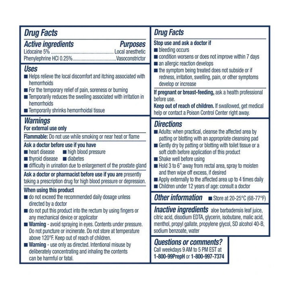 Preparation H Rapid Relief Hemorrhoidal Spray - 3.8 Oz